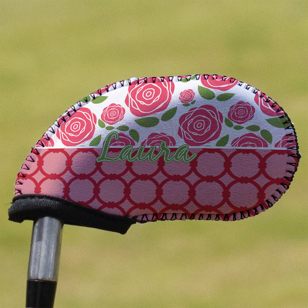 Custom Roses Golf Club Iron Cover - Single (Personalized)