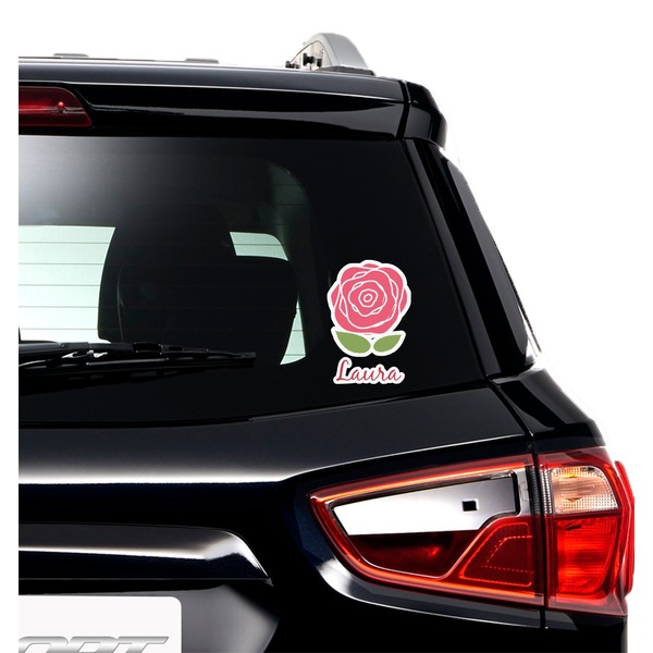 Roses Graphic Car Decal (On Car Window)