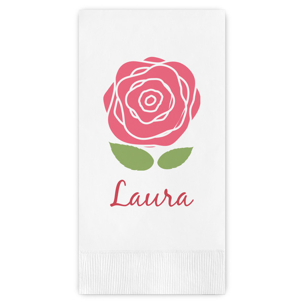 Custom Roses Guest Paper Towels - Full Color (Personalized)
