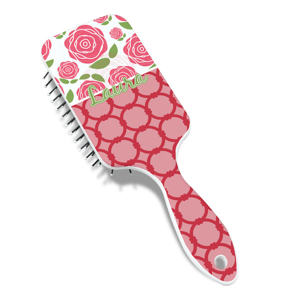 Roses Hair Brush - Angle View