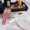 Roses Hair Brush - With Hand Mirror
