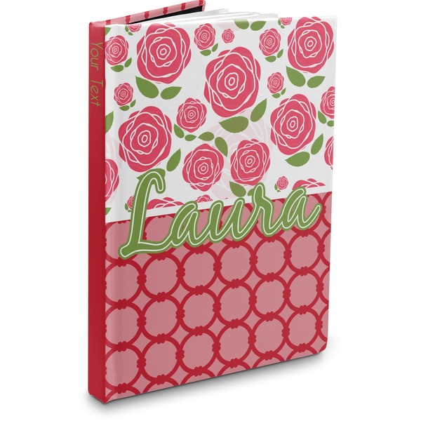 Custom Roses Hardbound Journal - 7.25" x 10" (Personalized)