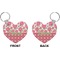 Roses Heart Keychain (Front + Back)