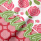 Roses Hooded Baby Towel- Detail Close Up