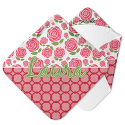 Roses Hooded Baby Towel (Personalized)