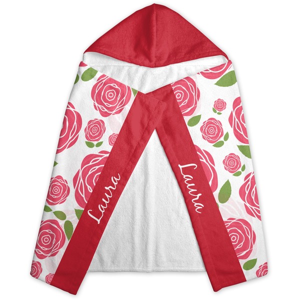 Roses Hooded Towel - Folded