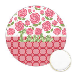 Roses Printed Cookie Topper - Round (Personalized)