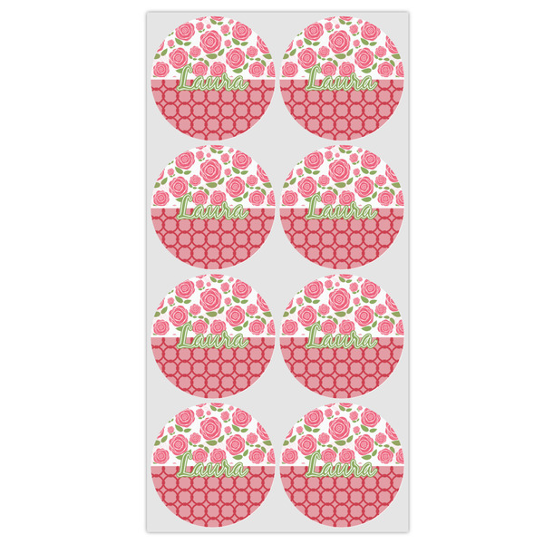 Roses Icing Circle - Medium - Set of 8