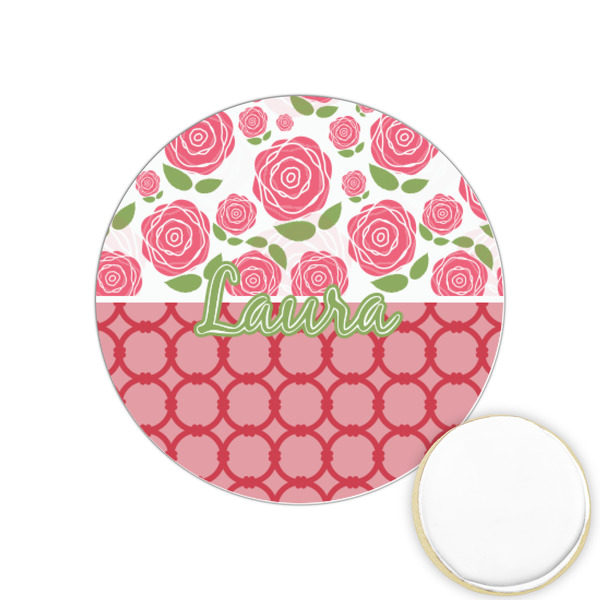 Custom Roses Printed Cookie Topper - 1.25" (Personalized)