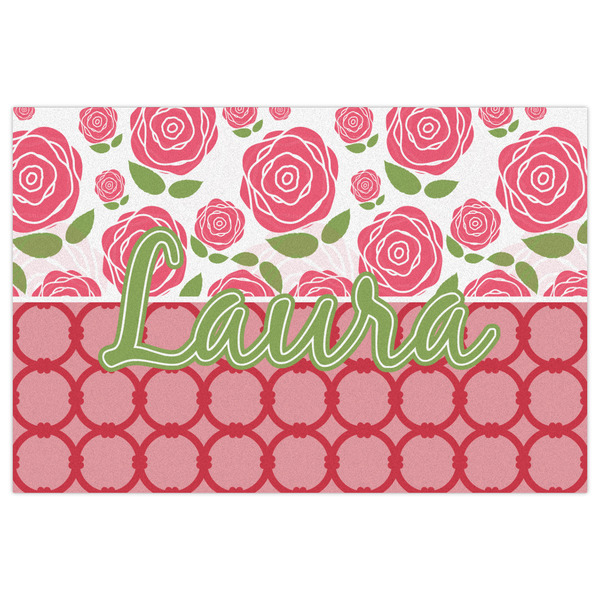 Roses Indoor / Outdoor Rug - 2'x3' - Front Flat