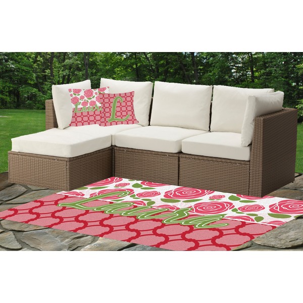 Roses Indoor / Outdoor Rug & Cushions