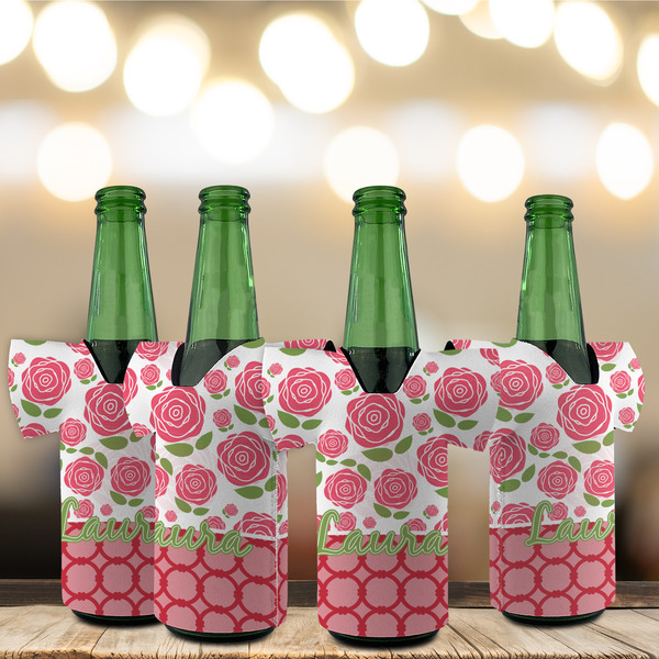 Roses Jersey Bottle Cooler - Set of 4 - LIFESTYLE