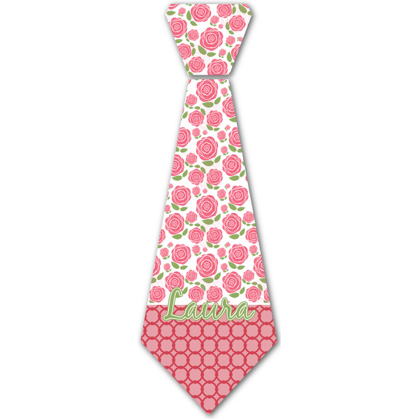 Custom Roses Iron On Tie - 4 Sizes w/ Name or Text