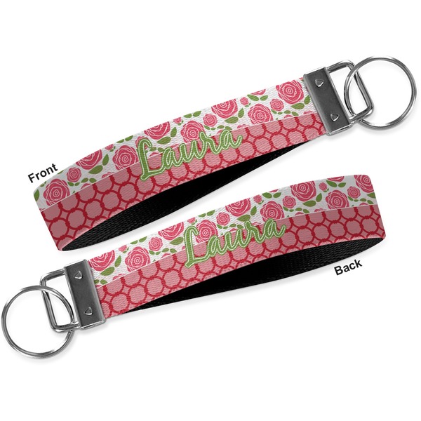 Roses Key-chain - Metal and Nylon - Front and Back