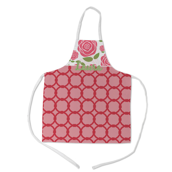 Custom Roses Kid's Apron w/ Name or Text