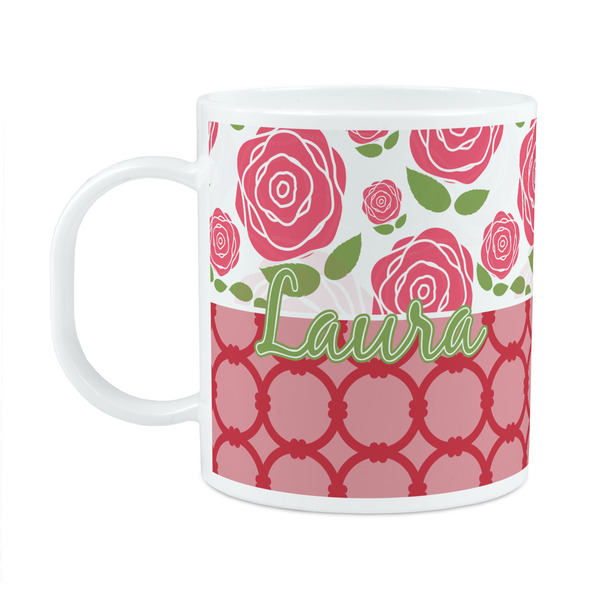 Custom Roses Plastic Kids Mug (Personalized)