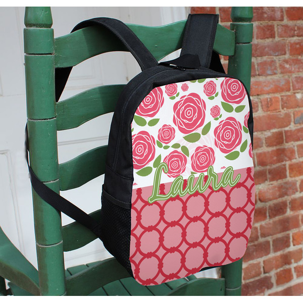 Roses Kids Backpack - In Context