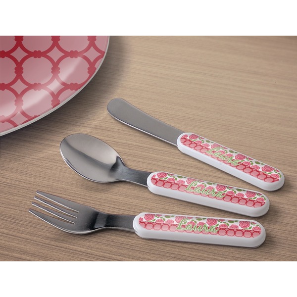 Roses Kids Flatware w/ Plate