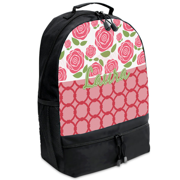 Custom Roses Backpacks - Black (Personalized)