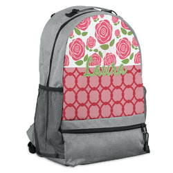 Roses Backpack - Grey (Personalized)