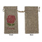 Roses Large Burlap Gift Bags - Front Approval