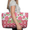 Roses Large Rope Tote Bag - In Context View