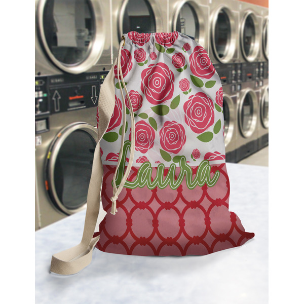 Roses Laundry Bag in Laundromat