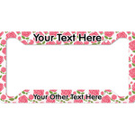 Roses License Plate Frame (Personalized)