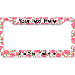 Roses License Plate Frame - Style B (Personalized)