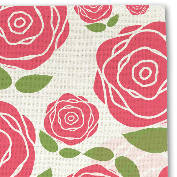 Roses Linen Placemat - DETAIL