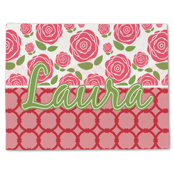 Roses Single-Sided Linen Placemat - Single w/ Name or Text
