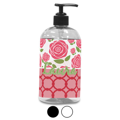 Roses Plastic Soap / Lotion Dispenser (Personalized)