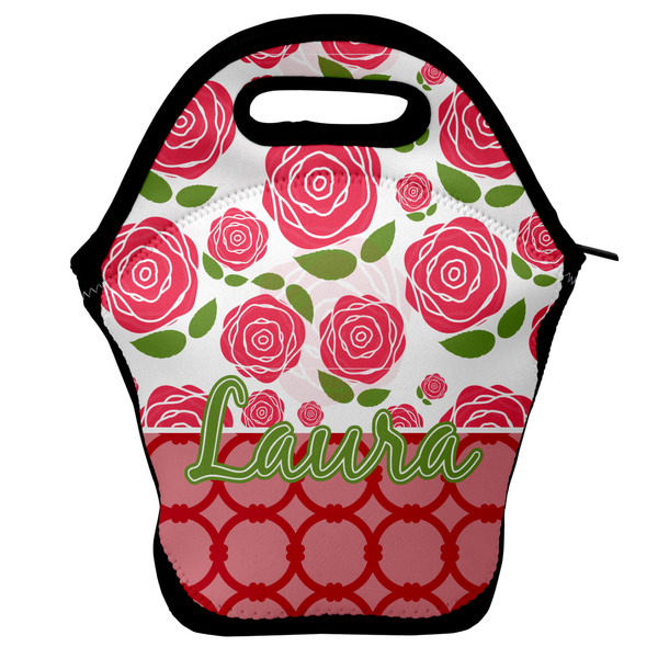Custom Roses Lunch Bag w/ Name or Text