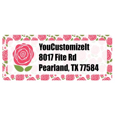 Roses Return Address Labels (Personalized)