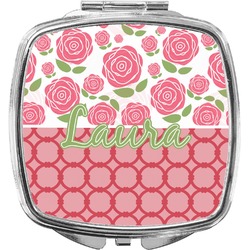 Roses Compact Makeup Mirror (Personalized)