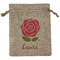 Roses Burlap Gift Bag (Personalized)