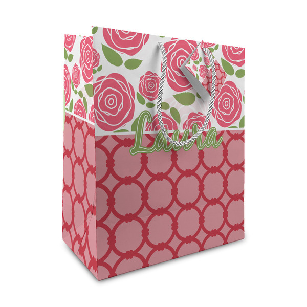 Custom Roses Medium Gift Bag (Personalized)