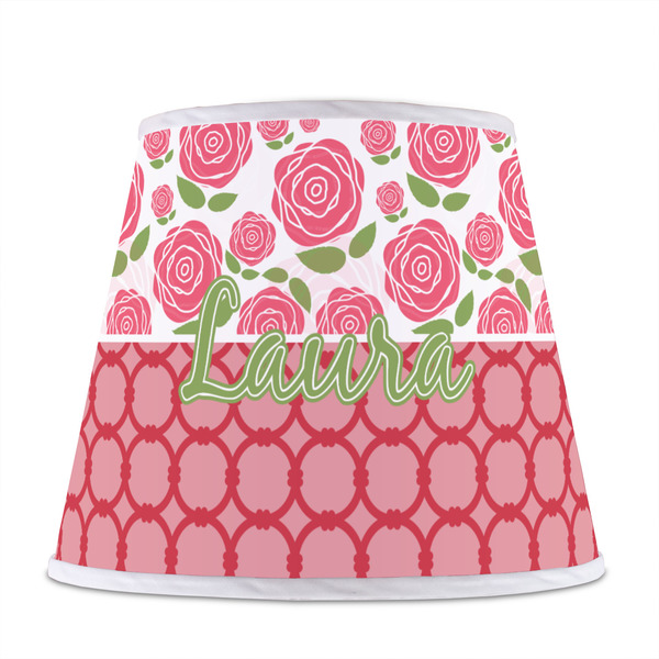 Roses Poly Film Empire Lampshade - Front View