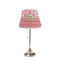 Roses Poly Film Empire Lampshade - On Stand