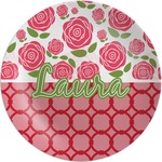 Roses Melamine Plate (Personalized)