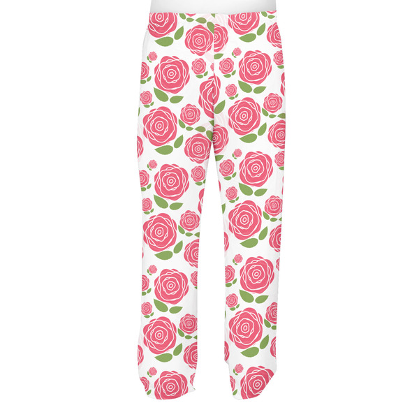 Roses Men's Pjs Back - on model