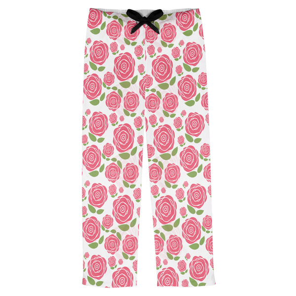 Custom Roses Mens Pajama Pants - L