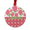 Roses Metal Ball Ornament - Front