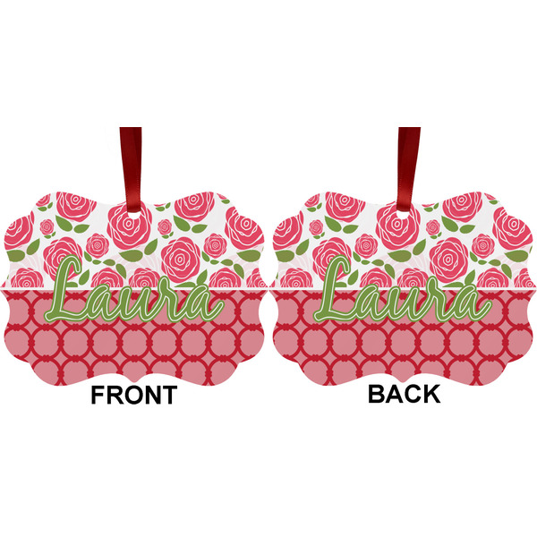 Roses Metal Benilux Ornament - Front and Back (APPROVAL)