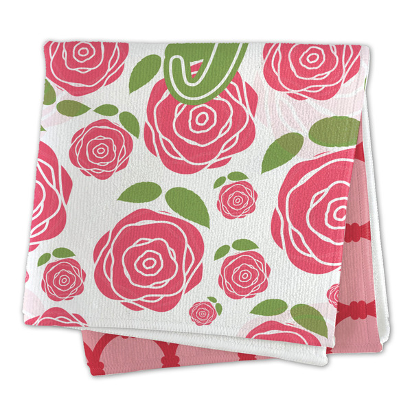 Roses Microfiber Dish Rag - FOLDED (square)
