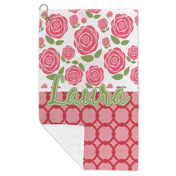 Roses Microfiber Golf Towels - FOLD