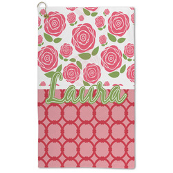 Roses Microfiber Golf Towel - Large (Personalized)