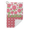 Roses Microfiber Golf Towels Small - FRONT FOLDED