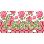 Roses Mini / Bicycle License Plate (4 Holes) (Personalized)