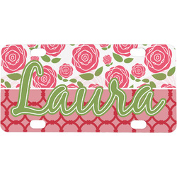 Roses Mini / Bicycle License Plate (4 Holes) (Personalized)
